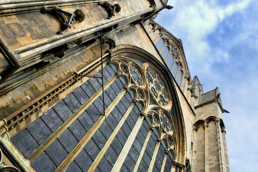 Large window at lincoln cathedral