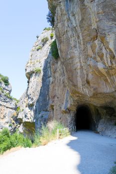 Lumbier gorge, located in Navarre (Spain), was carved by the Irati river in limestone