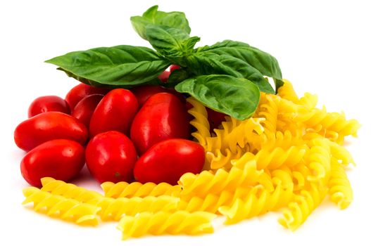 pasta, San Marzano tomatoes and basil