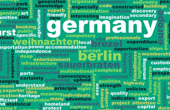 Germany as a Country Abstract Art Concept