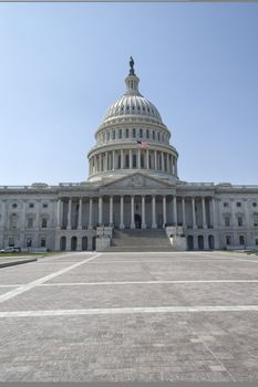 Front of the United States Capitol Building in Washington D.C.