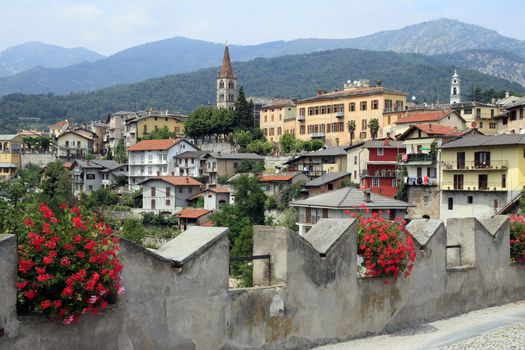 dronero, village in italy, piemont