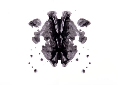 Abstract symmetric painting, Rorschach test