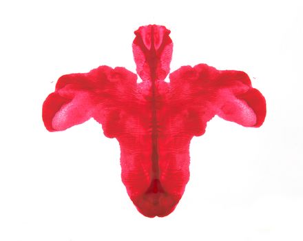 Abstract symmetric painting, Rorschach test