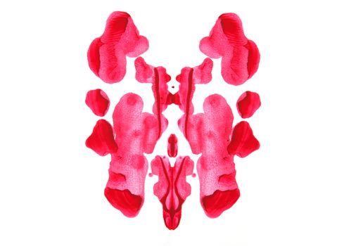 Abstract symmetric painting, Rorschach test