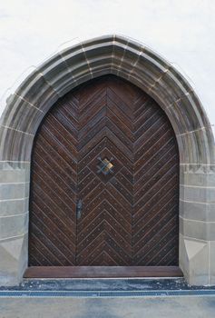 Main door to mediaval building 