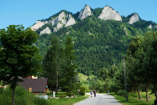 Three Crowns massif in Pieniny Mountains, Poland