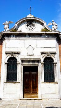 old church building architecture in Murano, Venice, Italy