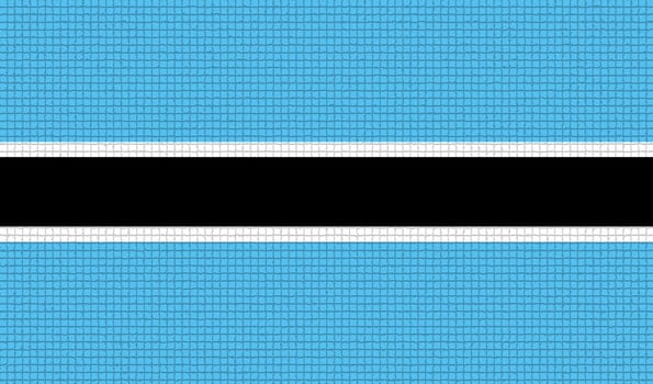 Flags of Botswana with abstract textures. Rasterized version