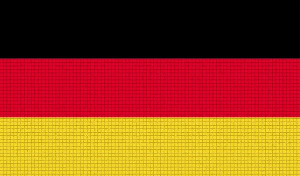 Flags of Germany with abstract textures. Rasterized version