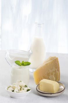 Dairy Products,  Includes: Milk, Various Types of Cheese, Butter, Ricotta and Yogurt..