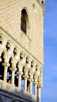 details and ornaments of architecture in Venice, Italy