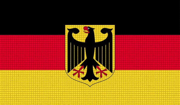 Flags of Germany with abstract textures. Rasterized version