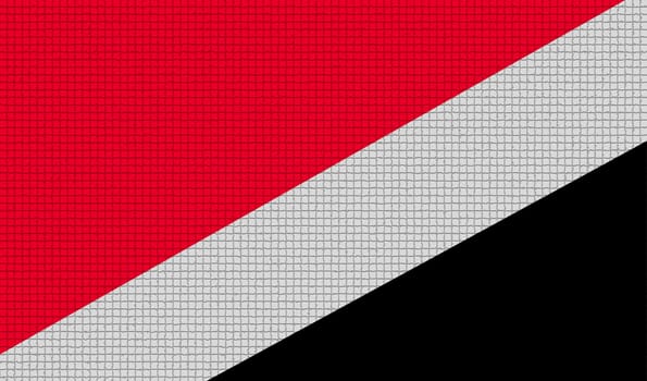 Flags of Sealand Principality with abstract textures. Rasterized version