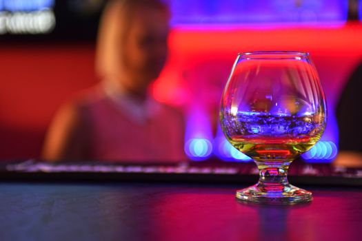 drink shot at the bar counter
