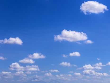 Blue Sky with Clouds.