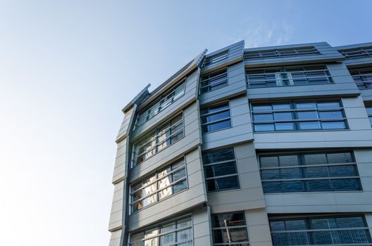 Futuristic Architecture. New Apartment Building