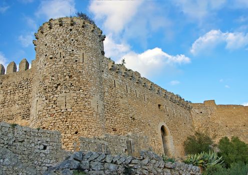 Ancient moorish Santueri castle in Majorca (Spain)
