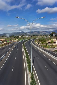 Highway in Majorca (Spain)