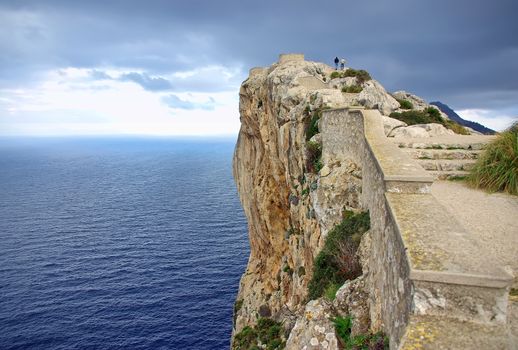 Cliff in the north coast of Majorca (Spain)