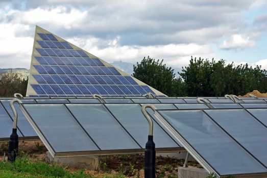 Solar energy plant in the technological park known as Parc Bit in Mallorca (Spain)