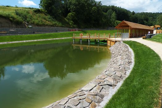 Swimming pool in nature