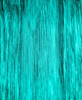 Background of Perfect Turquoise Oak Wood Plank closeup. Vertical View