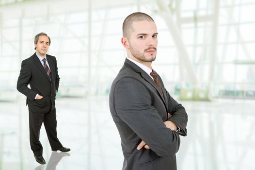 two businessmen at the office