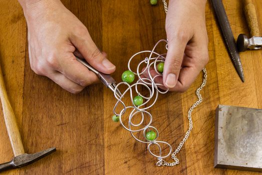 jewelry handmade by experienced goldsmiths with simple tools