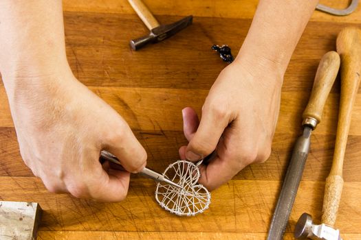 jewelry handmade by experienced goldsmiths with simple tools