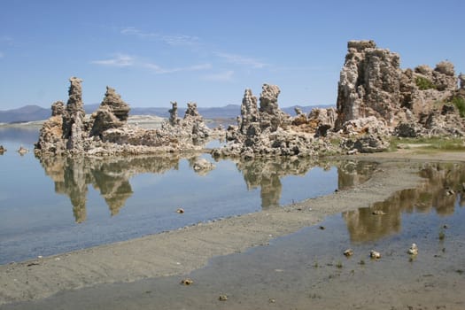 Tufa columns at Mono Lake, California USA