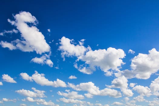 Beautiful blue sky and white clounds