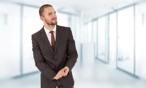 young business man portrait at the office