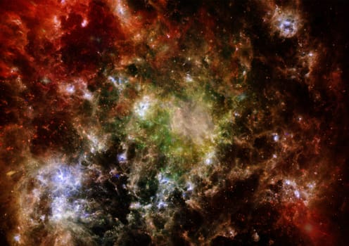 Small part of an infinite star field of space in the Universe. "Elements of this image furnished by NASA".