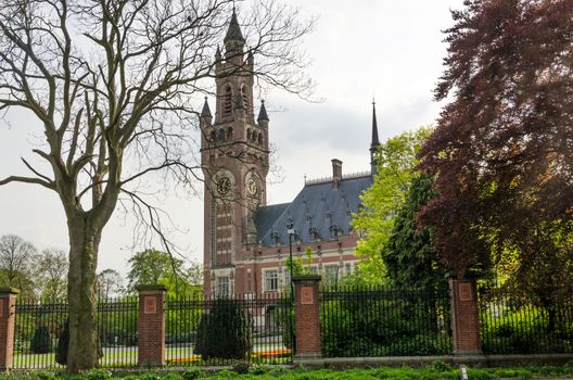 Peace Palace. International Court of Justice in The Hague, Netherlands