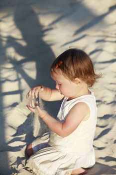 Cute little girl on the beach