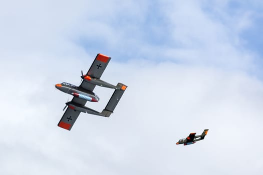 The North American Rockwell OV-10 Bronco is a turboprop light attack and observation aircraft. Developed in the 1960s as a special aircraft for counter-insurgency combat and as a forward air control aircraft.