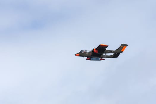 The North American Rockwell OV-10 Bronco is a turboprop light attack and observation aircraft. Developed in the 1960s as a special aircraft for counter-insurgency combat and as a forward air control aircraft.