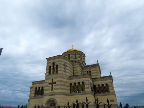 Orthodox church in a daylight in an ancient place