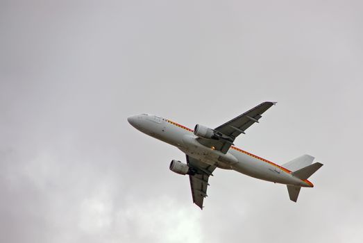 Passenger aircraft taking off