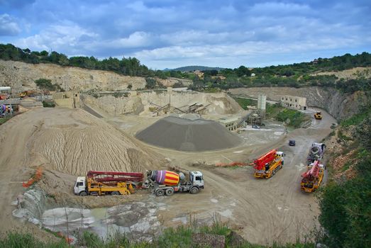 Industrial quarry in Majorca (Spain)