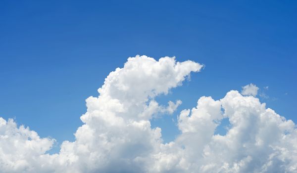 beautiful cloud on blue sky