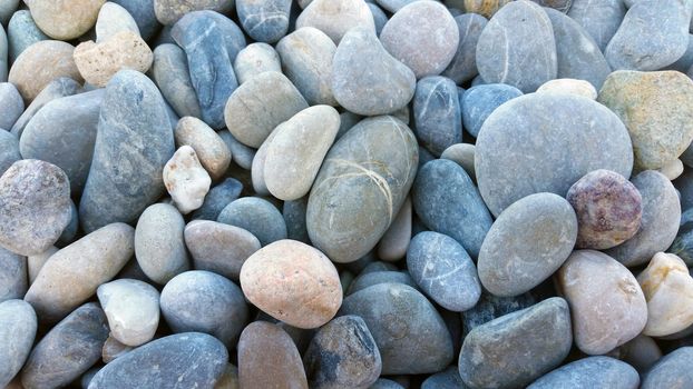 Close up beautiful Pebbles Texture on the beach of Menton in France