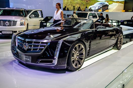 MOSCOW, RUSSIA - AUG 2012: CADILLAC CIEL CONCEPT presented as world premiere at the 16th MIAS (Moscow International Automobile Salon) on August 30, 2012 in Moscow, Russia