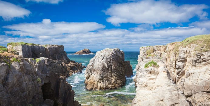 Cote Sauvage at the west side of peninsula Quiberon