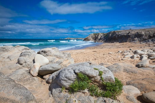 Cote Sauvage at the west side of peninsula Quiberon