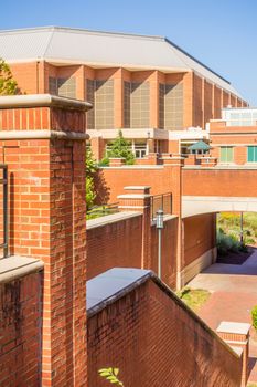 modern and historic architecture at college campus