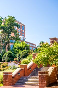 modern and historic architecture at college campus