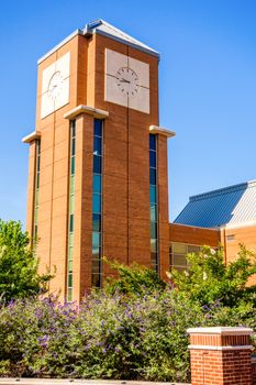 modern and historic architecture at college campus