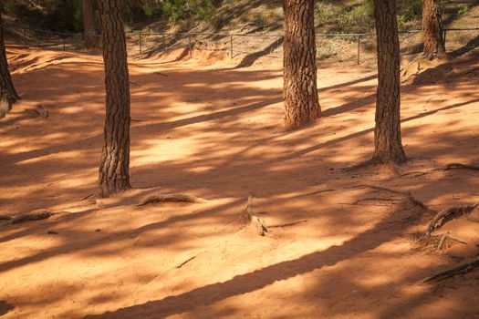 Roussillion in Provence famous for the ocher quarries